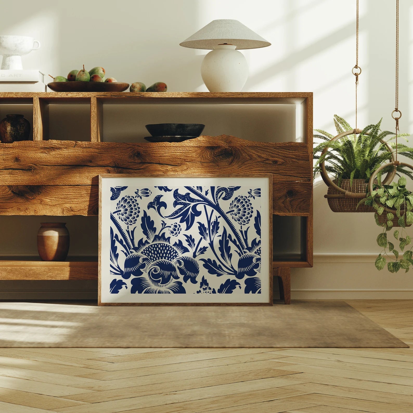 Horizontal 4x3 Frame Mockup With Sunlight