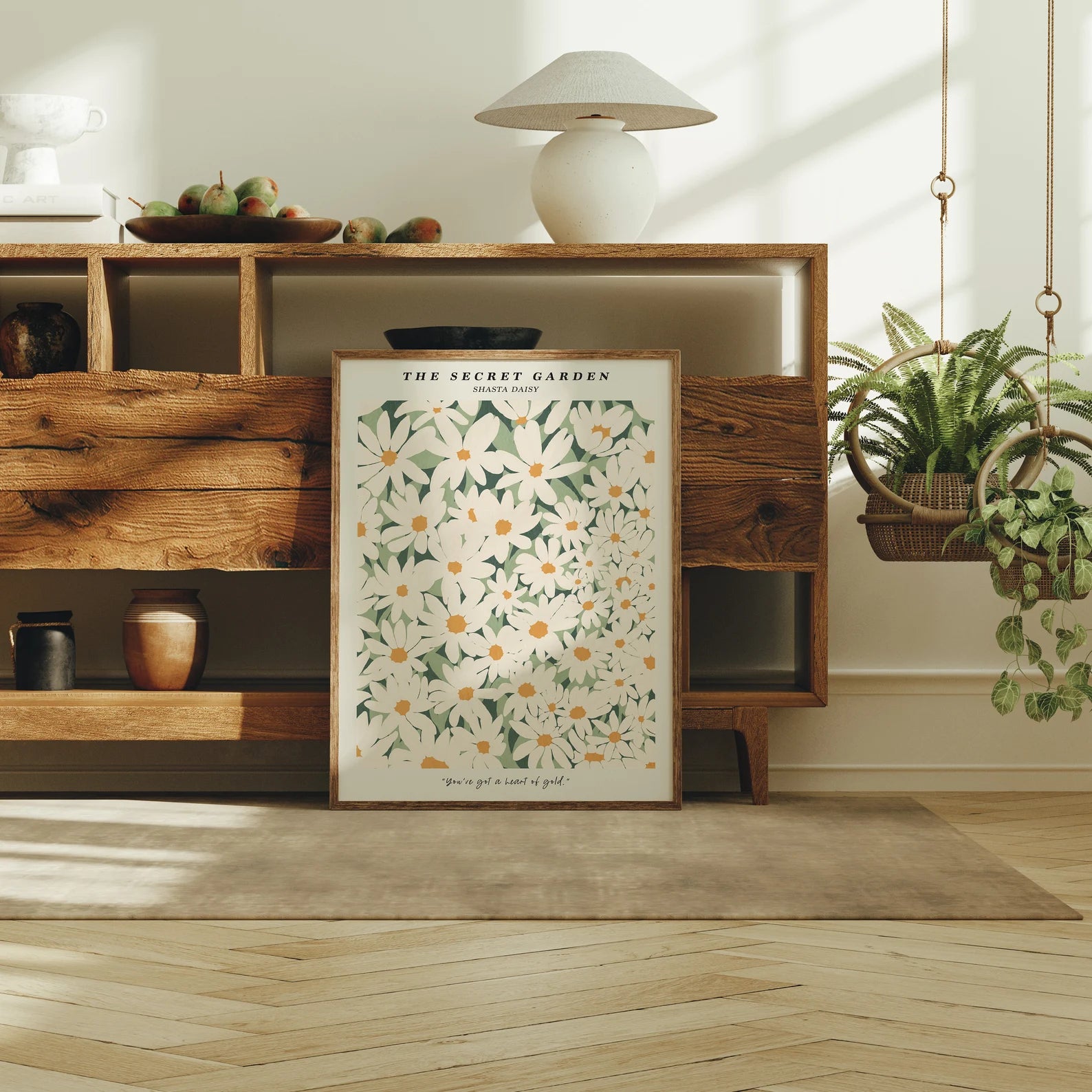 Vertical 3x4 Frame Mockup With Sunlight