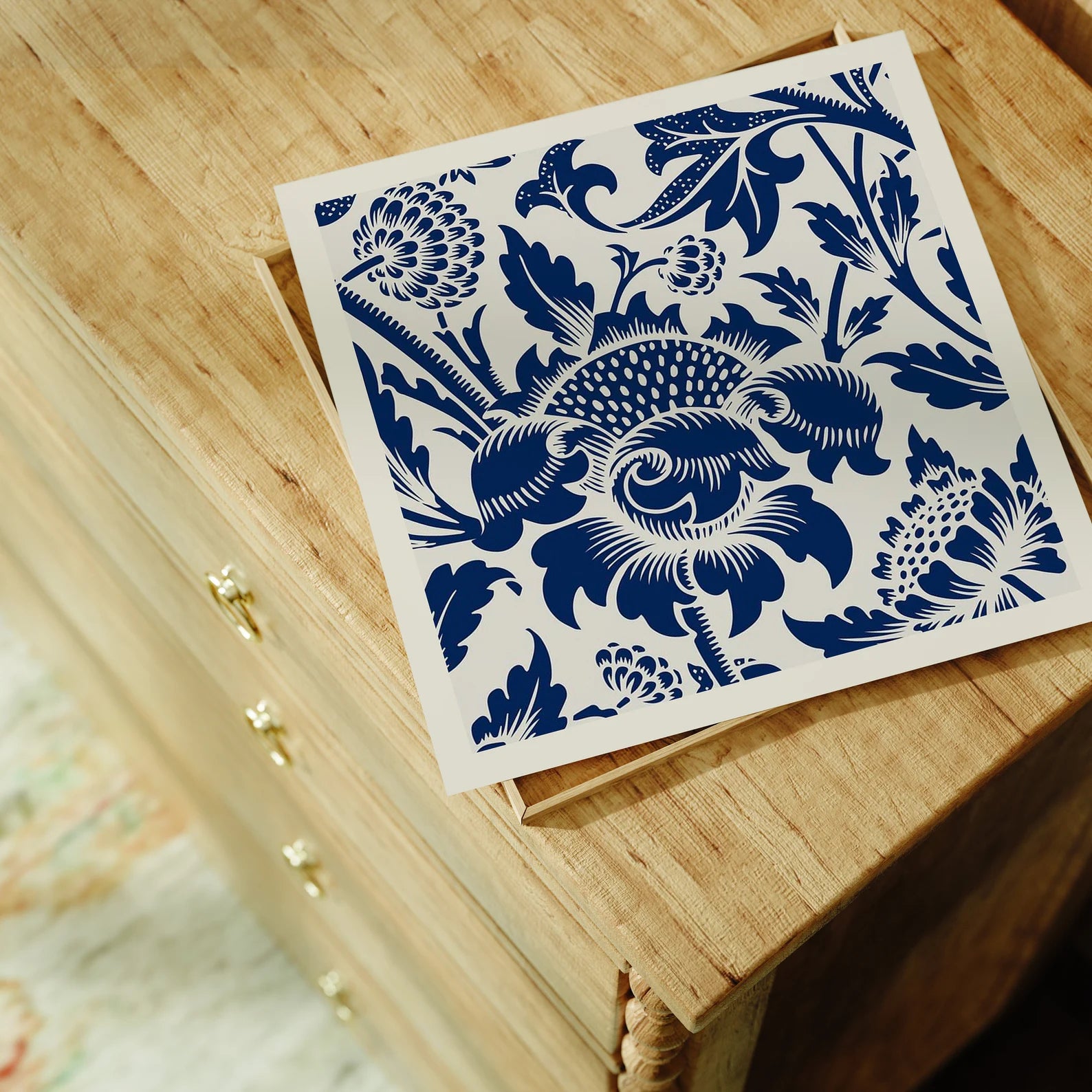 Square Poster With Frame Mockup