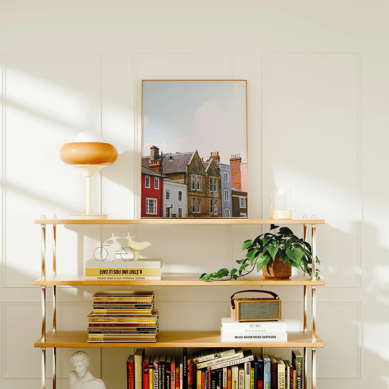 Vertical 3x4 Frame With Sunlight Mockup