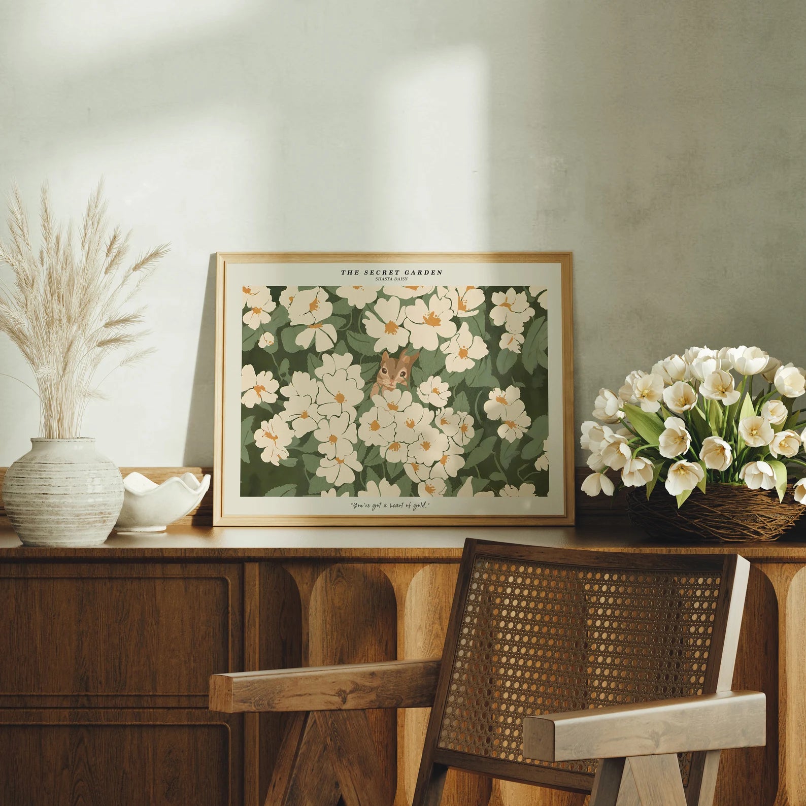 Horizontal 4x3 Frame Mockup With Sunlight