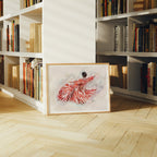 Horizontal 4x3 Library Frame Mockup With Sunlight