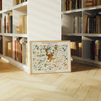 Horizontal 4x3 Library Frame Mockup With Sunlight