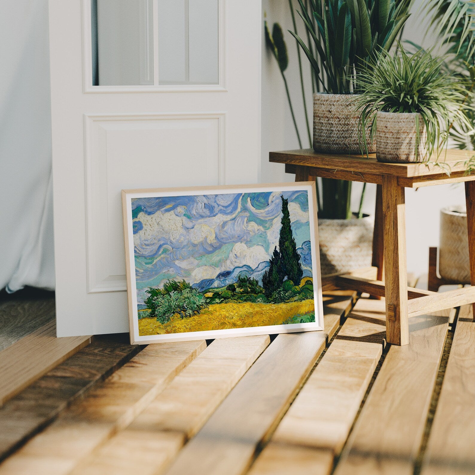 Horizontal 4x3 Frame Mockup With Sunlight