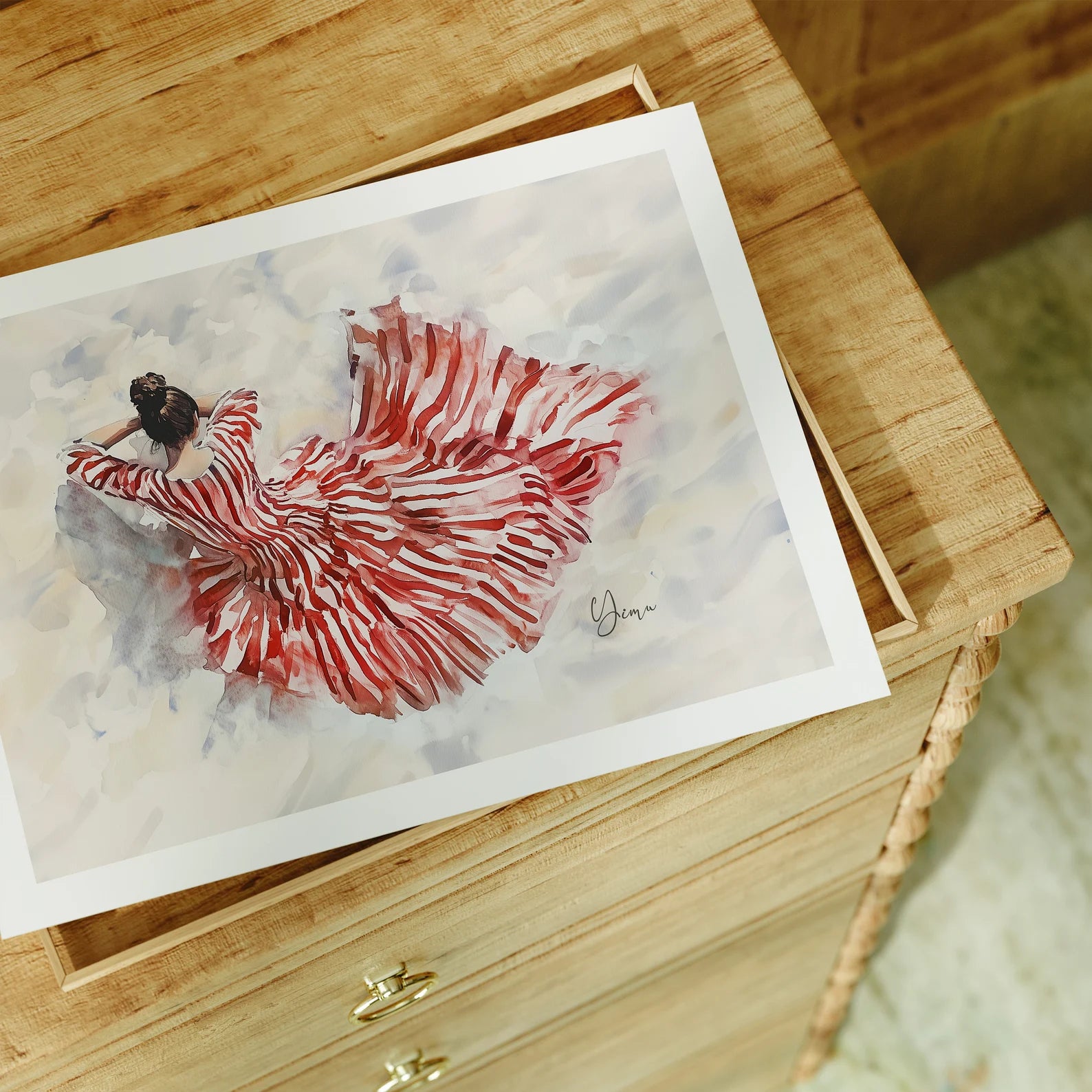 4x3 Poster With Frame Mockup