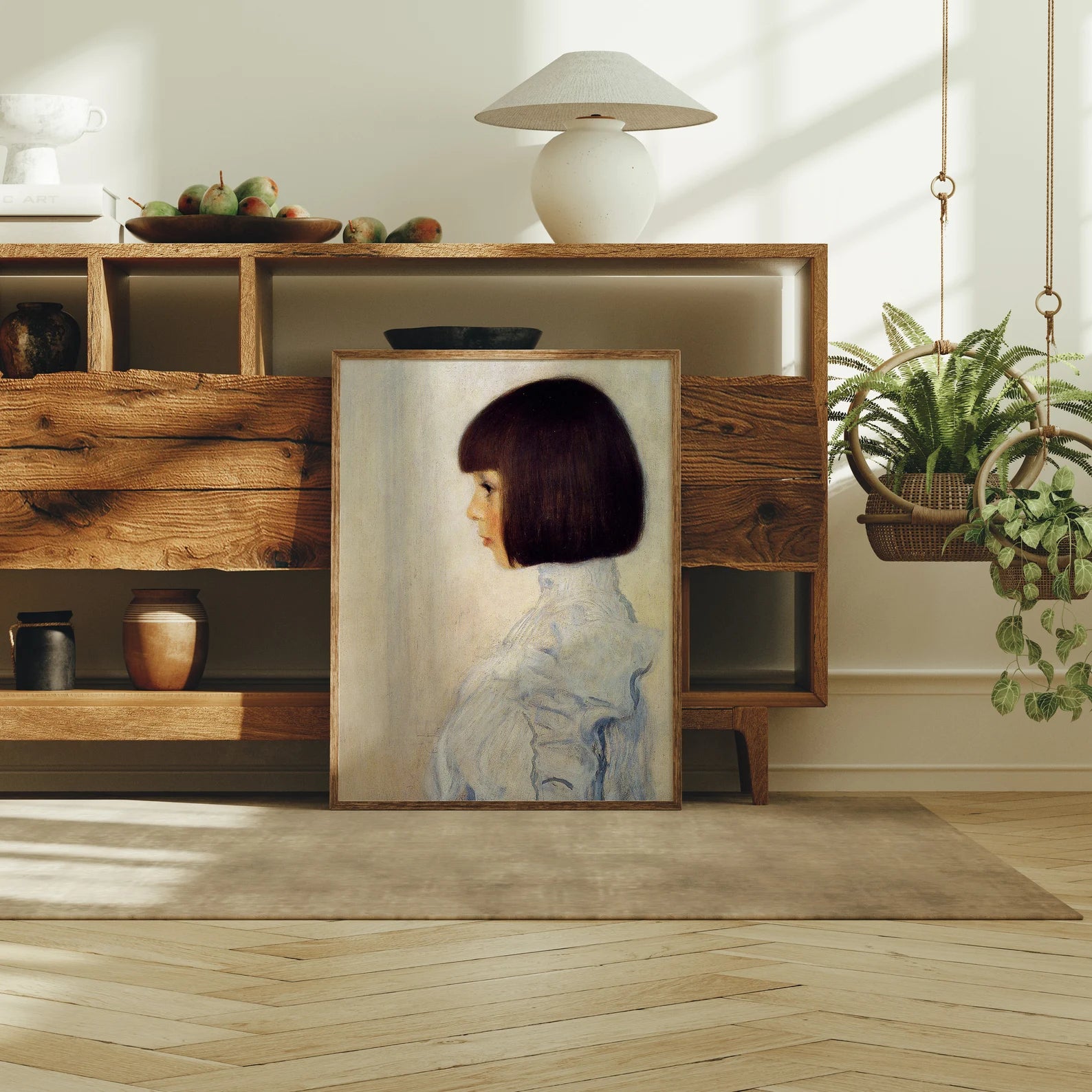 Vertical 3x4 Frame Mockup With Sunlight