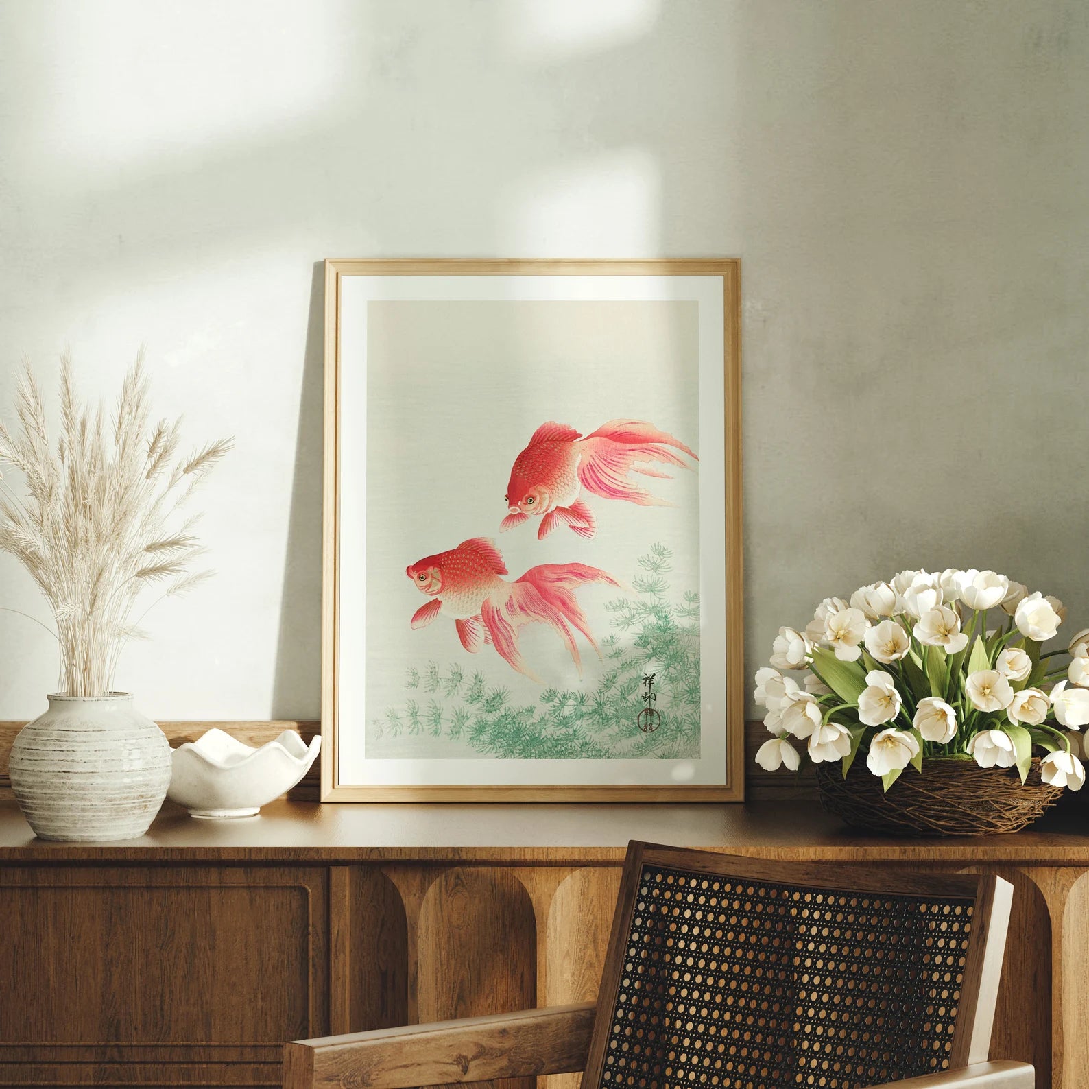 Vertical 3x4 Frame Mockup With Sunlight