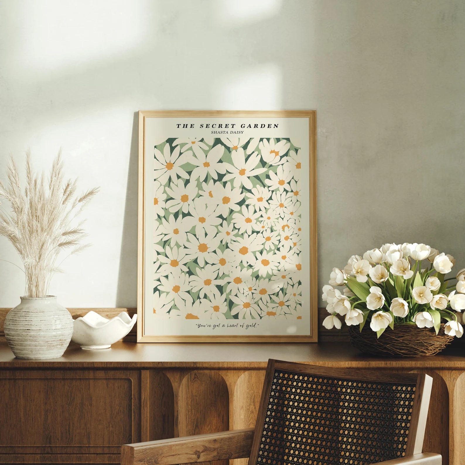 Vertical 3x4 Frame Mockup With Sunlight