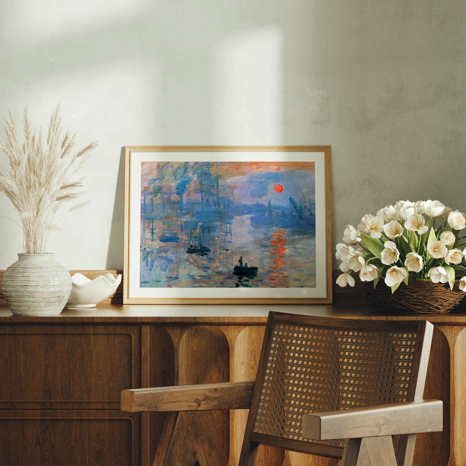 Horizontal 4x3 Frame Mockup With Sunlight