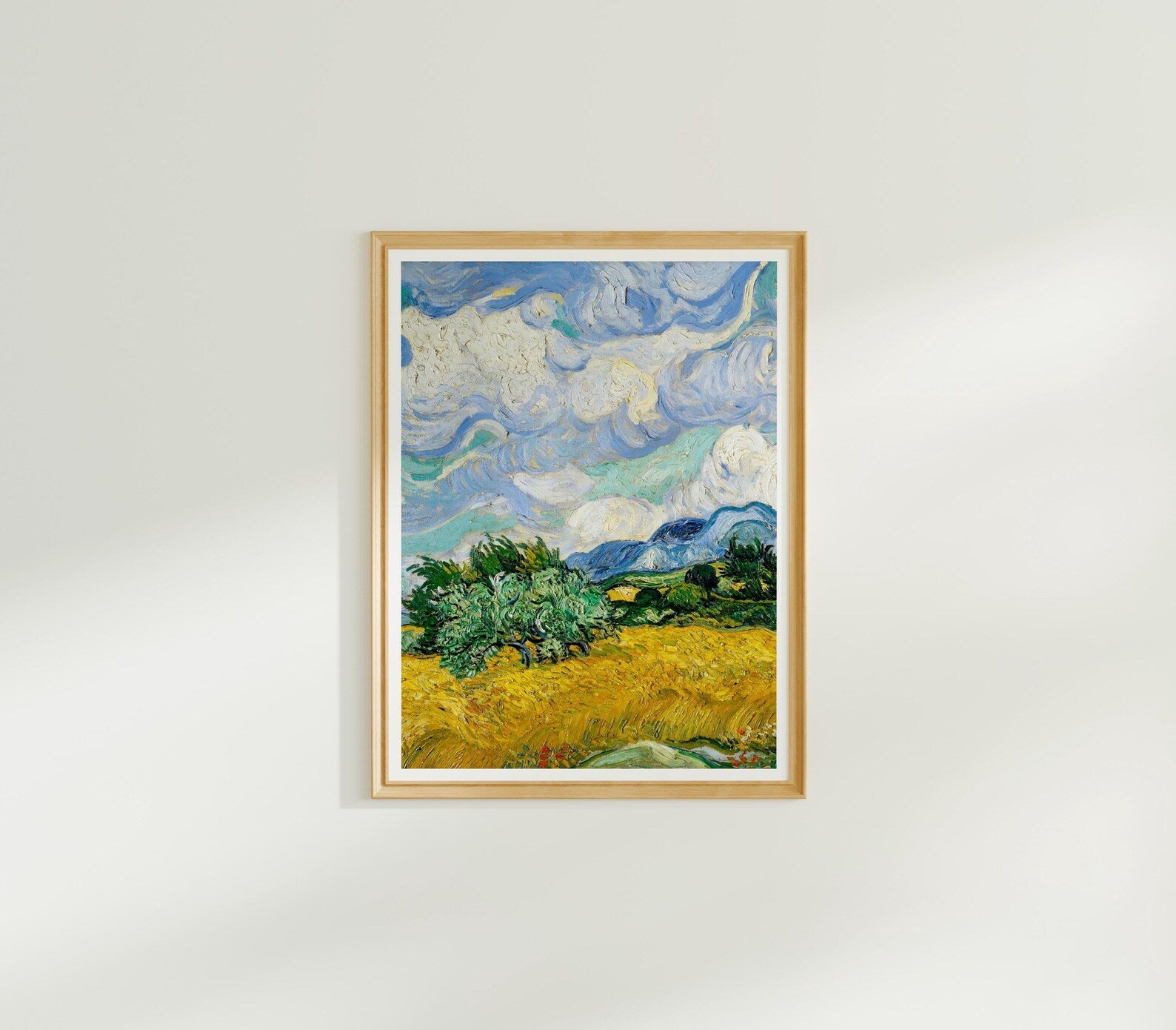 Vertical 3x4 White Wall Frame Mockup