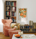 Vertical 5x7 Living Room Wall Frame Mockup With Sunlight