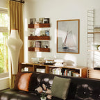 Vertical 3x4 Living Room Wall Frame Mockup With Sunlight