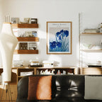 Vertical 3x4 Living Room Wall Frame Mockup With Sunlight