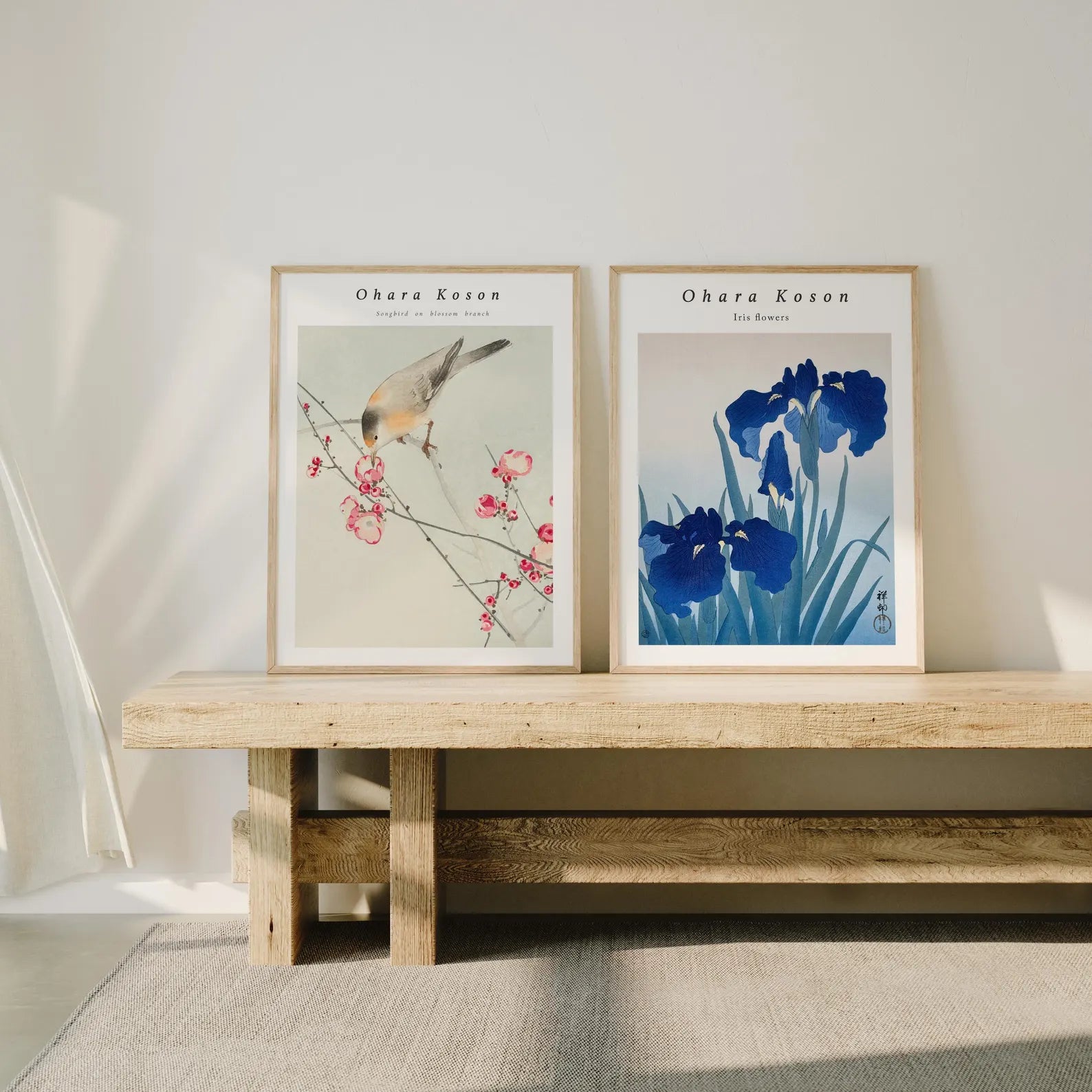 2 Vertical 3x4 Frames Mockup With Sunlight