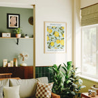 Vertical 3x4 Living Room Wall Frame Mockup With Sunlight