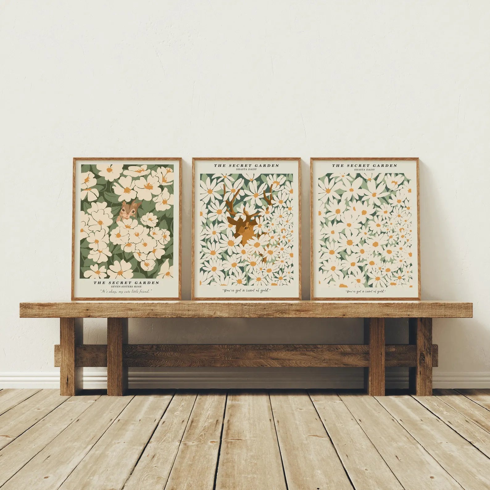 3 Vertical 3x4 Frames Mockup