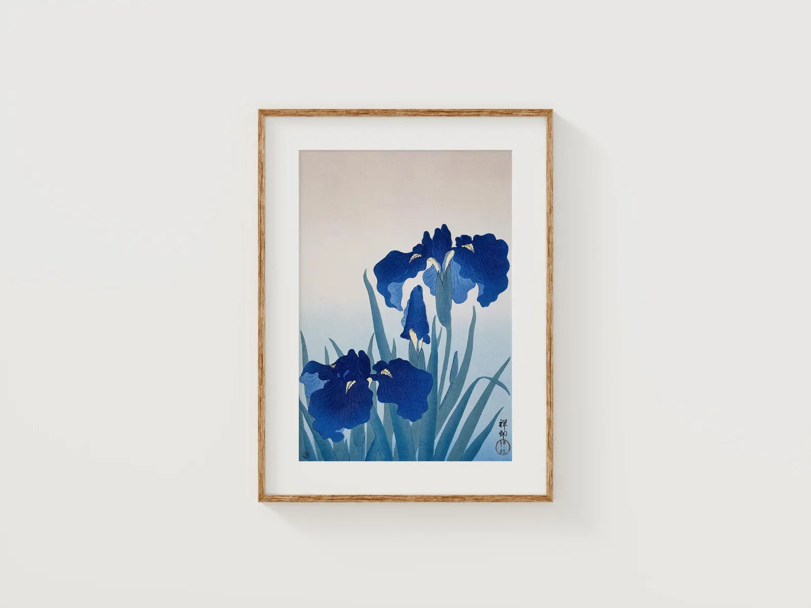 Vertical 5x7 White Wall Frame Mockup