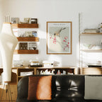 Vertical 3x4 Living Room Wall Frame Mockup With Sunlight