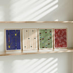 4 Vertical 3x4 Frames Mockup With Sunlight