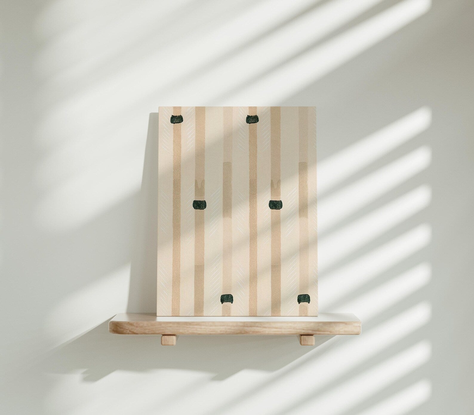 Vertical 3x4 Poster Mockup With Sunlight