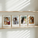 4 Vertical 3x4 Frames Mockup With Sunlight