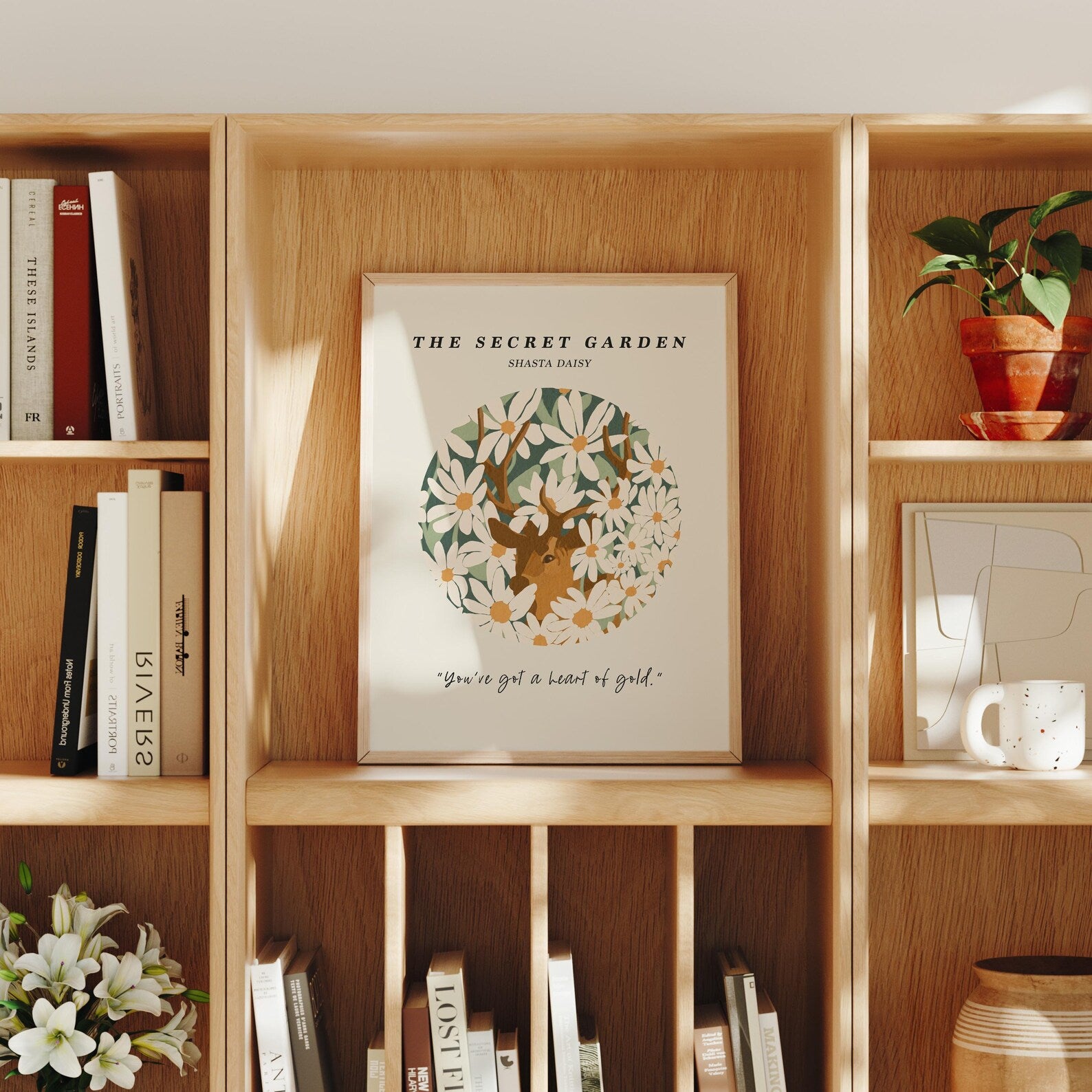 Vertical 3x4 Frame Mockup With Sunlight