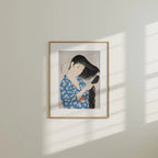 Vertical 5x7 Wall Frame Mockup With Sunlight