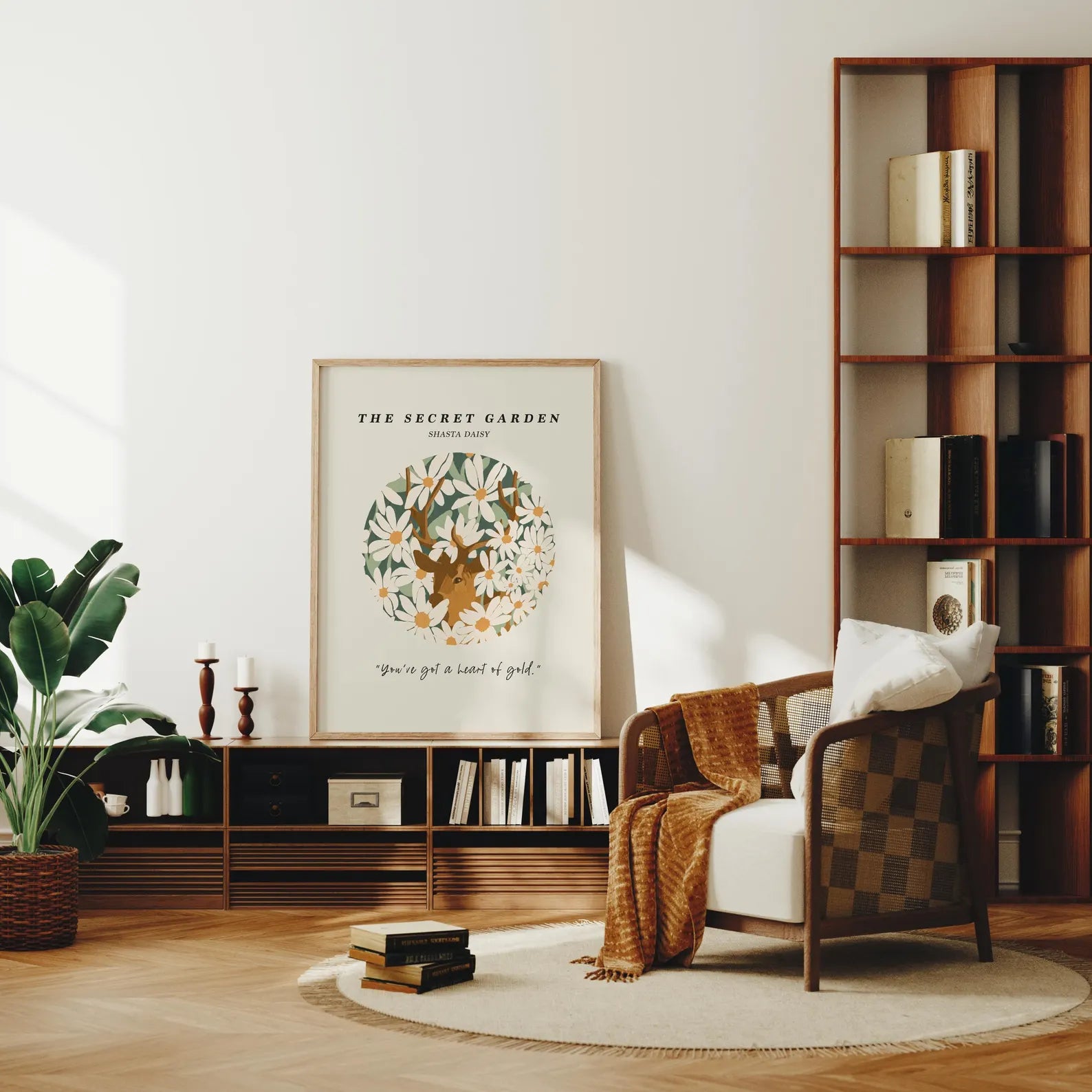 Vertical 3x4 Frame Mockup With Sunlight