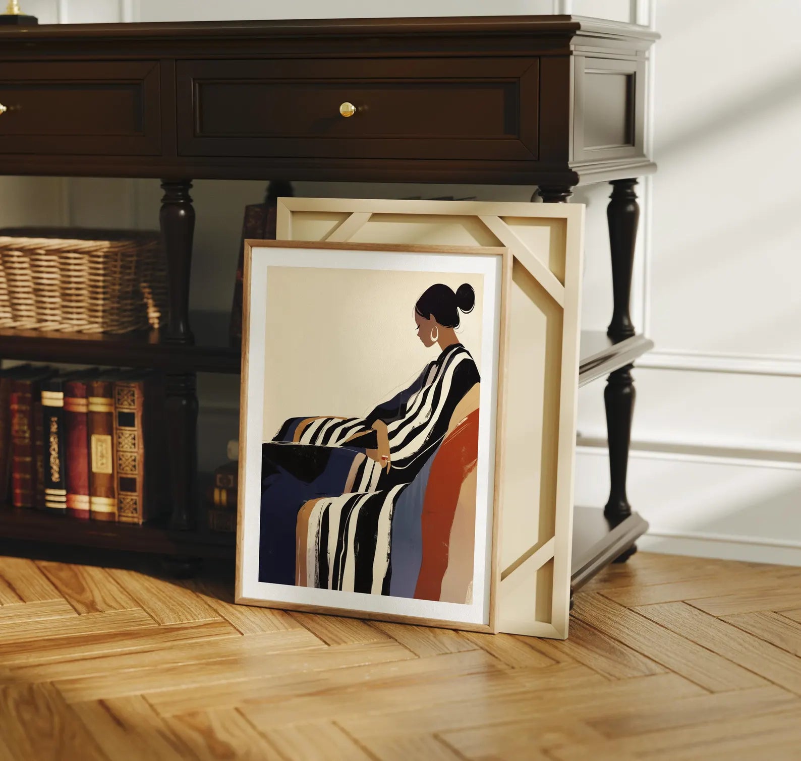 Vertical 3x4 Frame Mockup With Sunlight