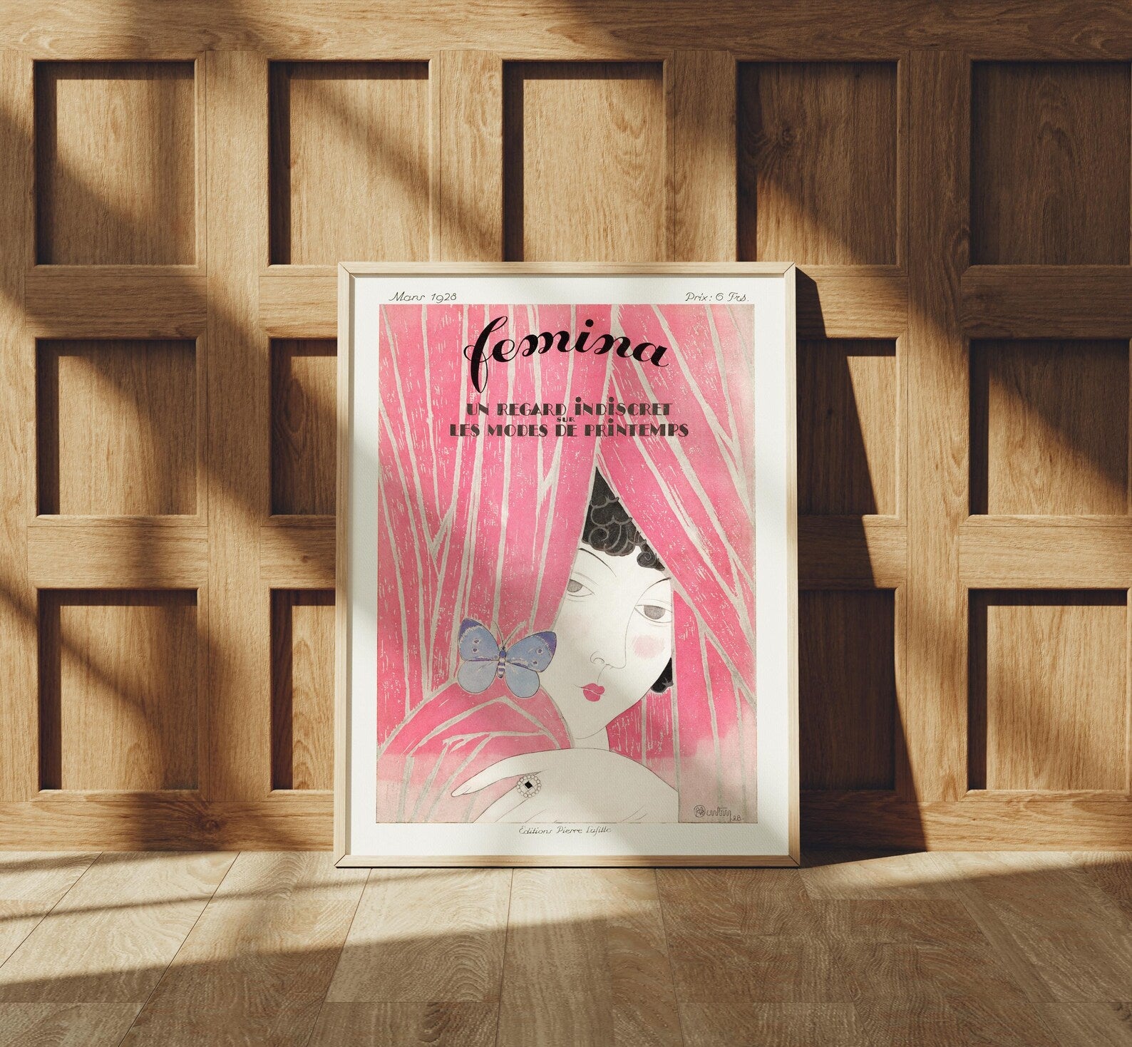 Vertical 3x4 Frame Mockup With Sunlight