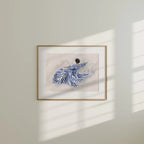 Horizontal 7x5 Wall Frame Mockup With Sunlight