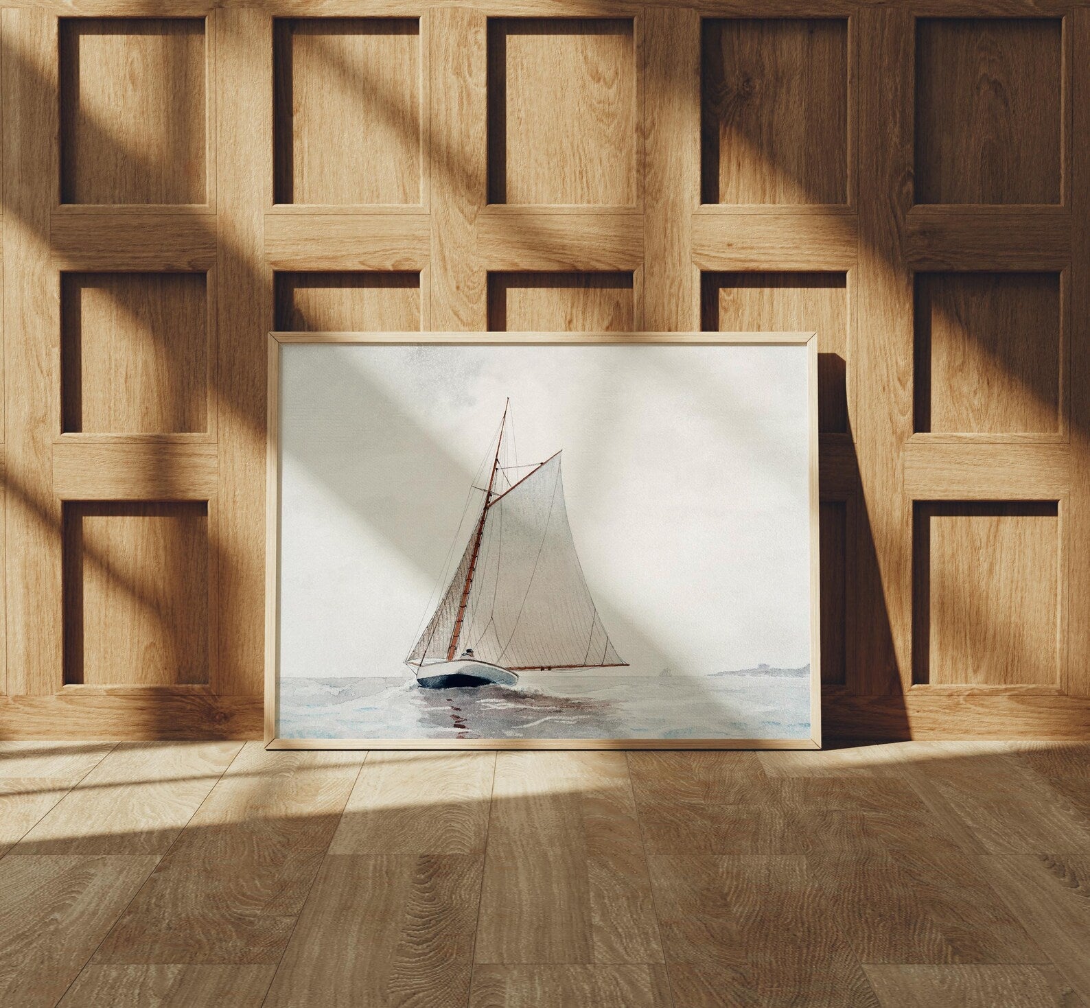 Horizontal 4x3 Frame Mockup With Sunlight