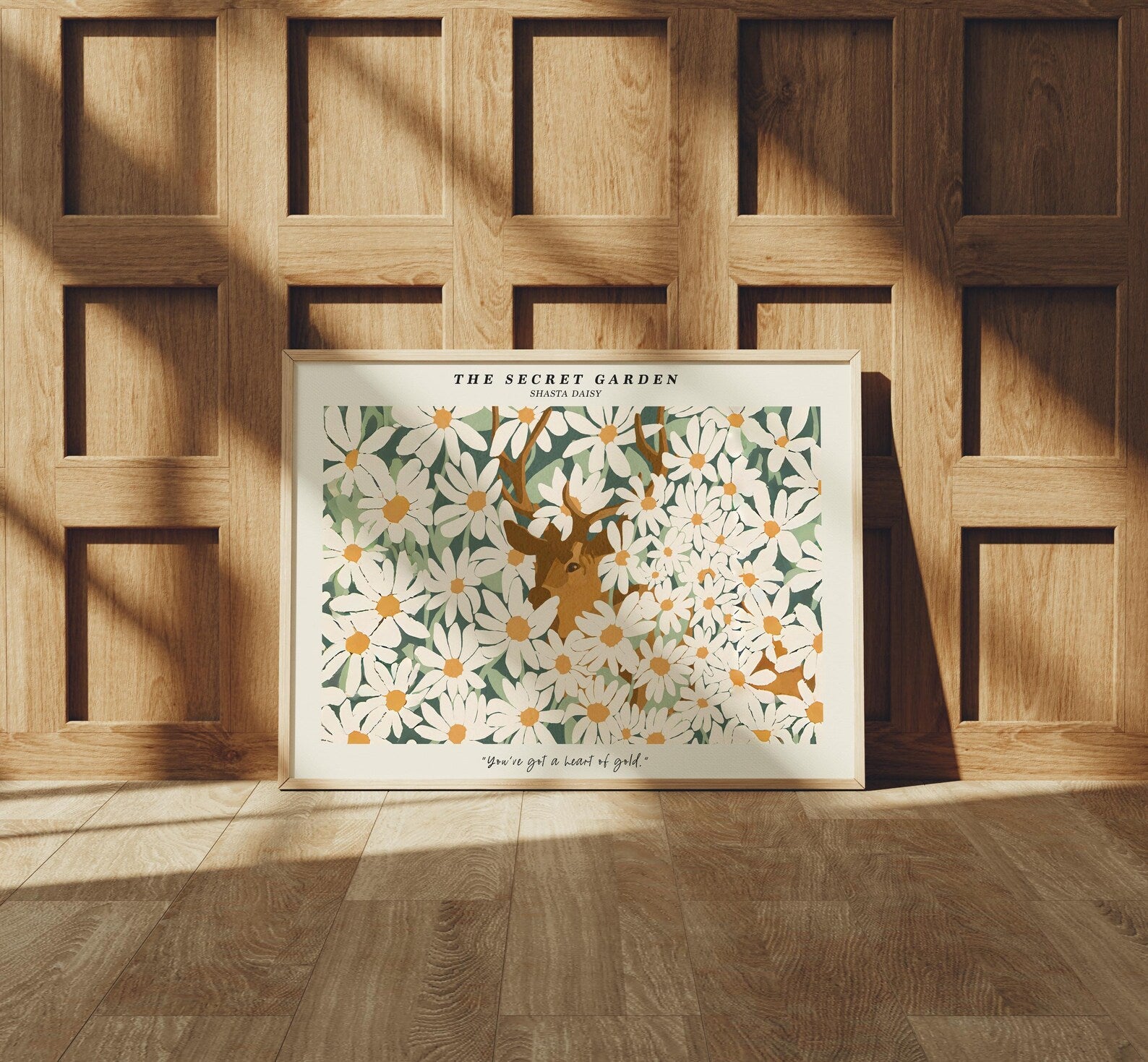 Horizontal 4x3 Frame Mockup With Sunlight