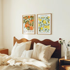 2 Vertical 3x4 Bedroom Wall Frames Mockup