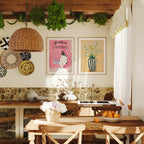 2 Vertical 3x4 Wall Frames Mockup With Sunlight