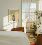 Vertical 3x4 Wall Frame With Sunlight Mockup