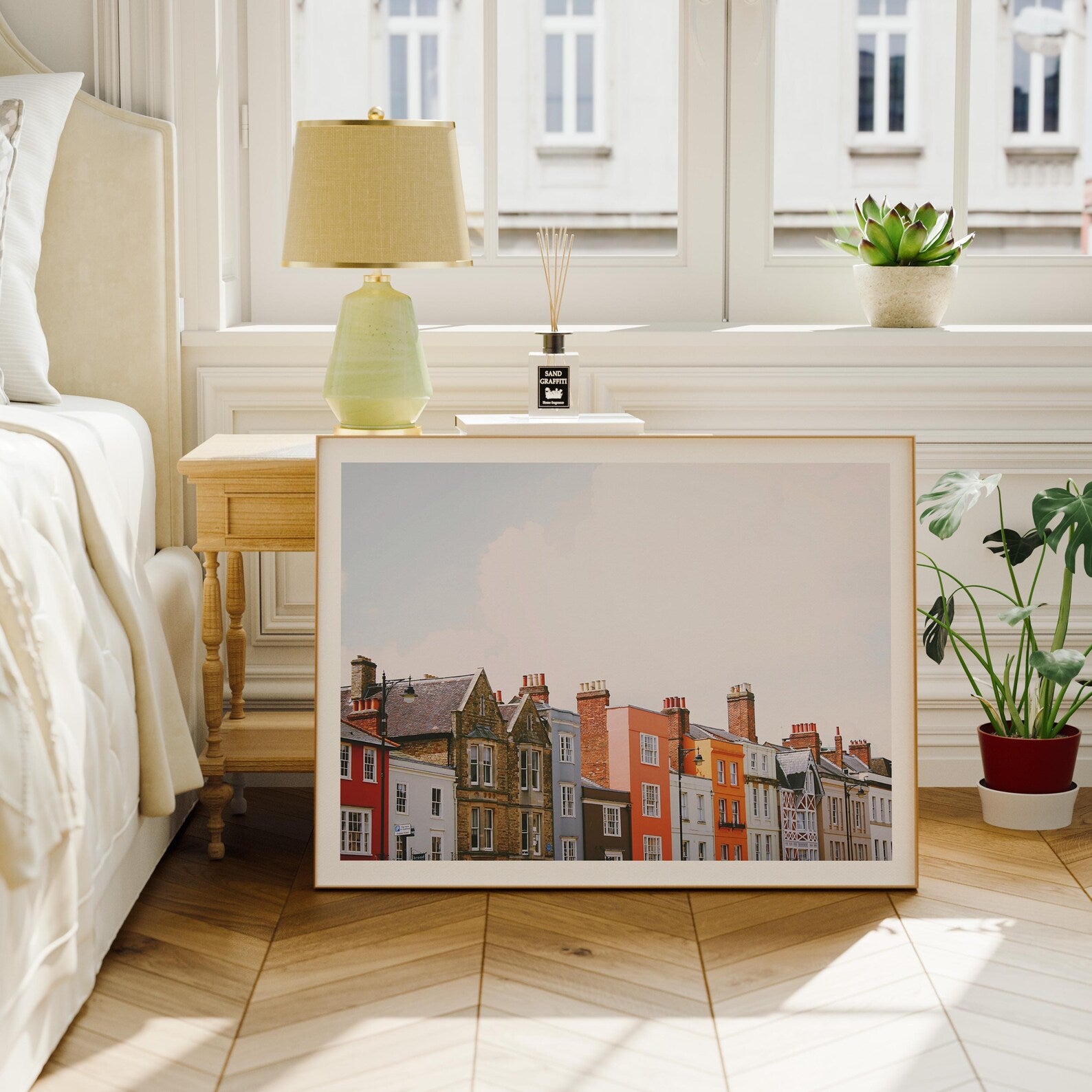 Horizontal 4x3 Bedroom Frame Mockup