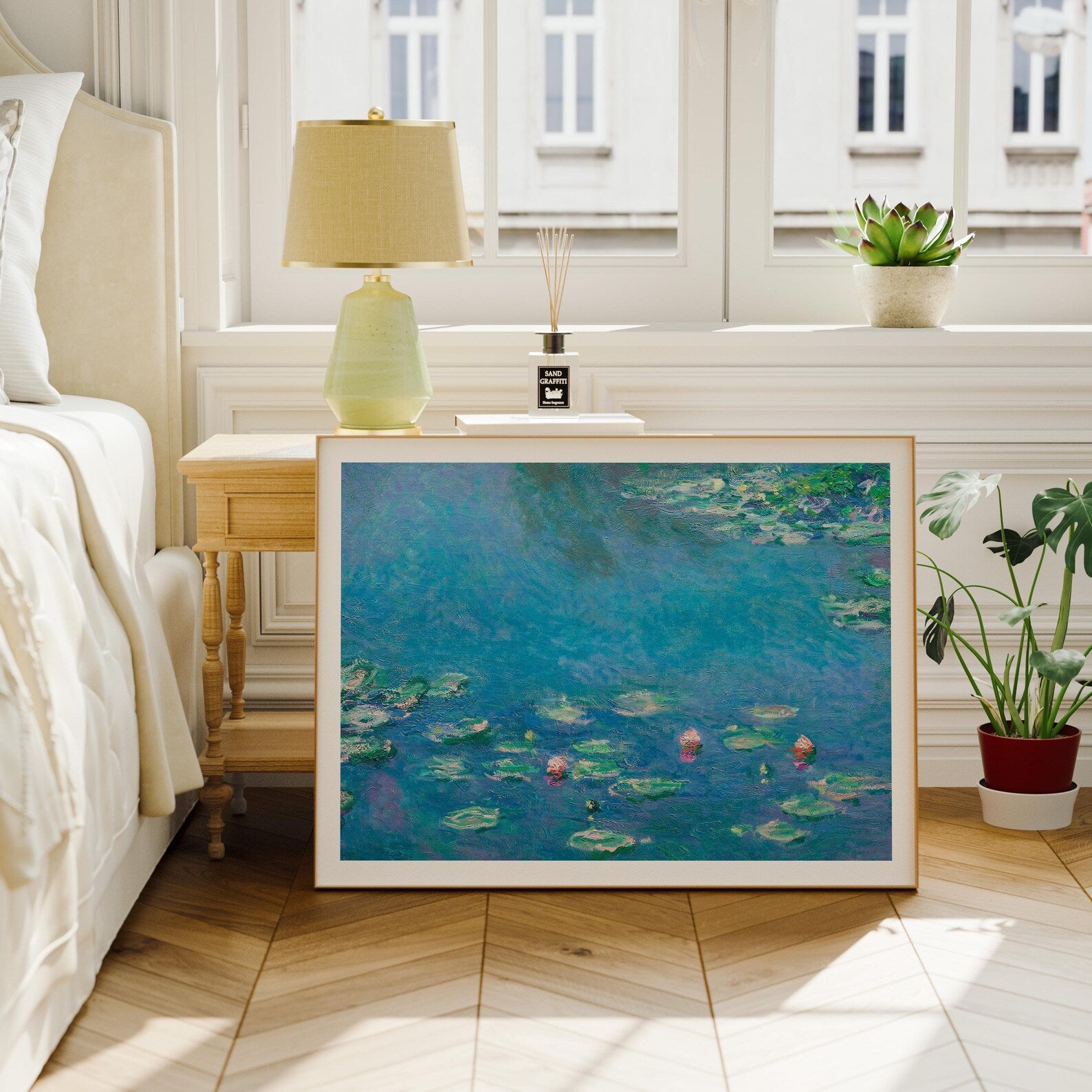 Horizontal 4x3 Bedroom Frame Mockup