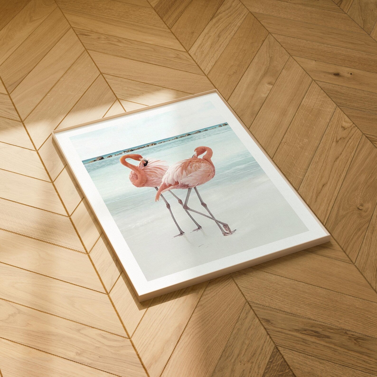 Vertical 3x4 Frame Mockup With Sunlight