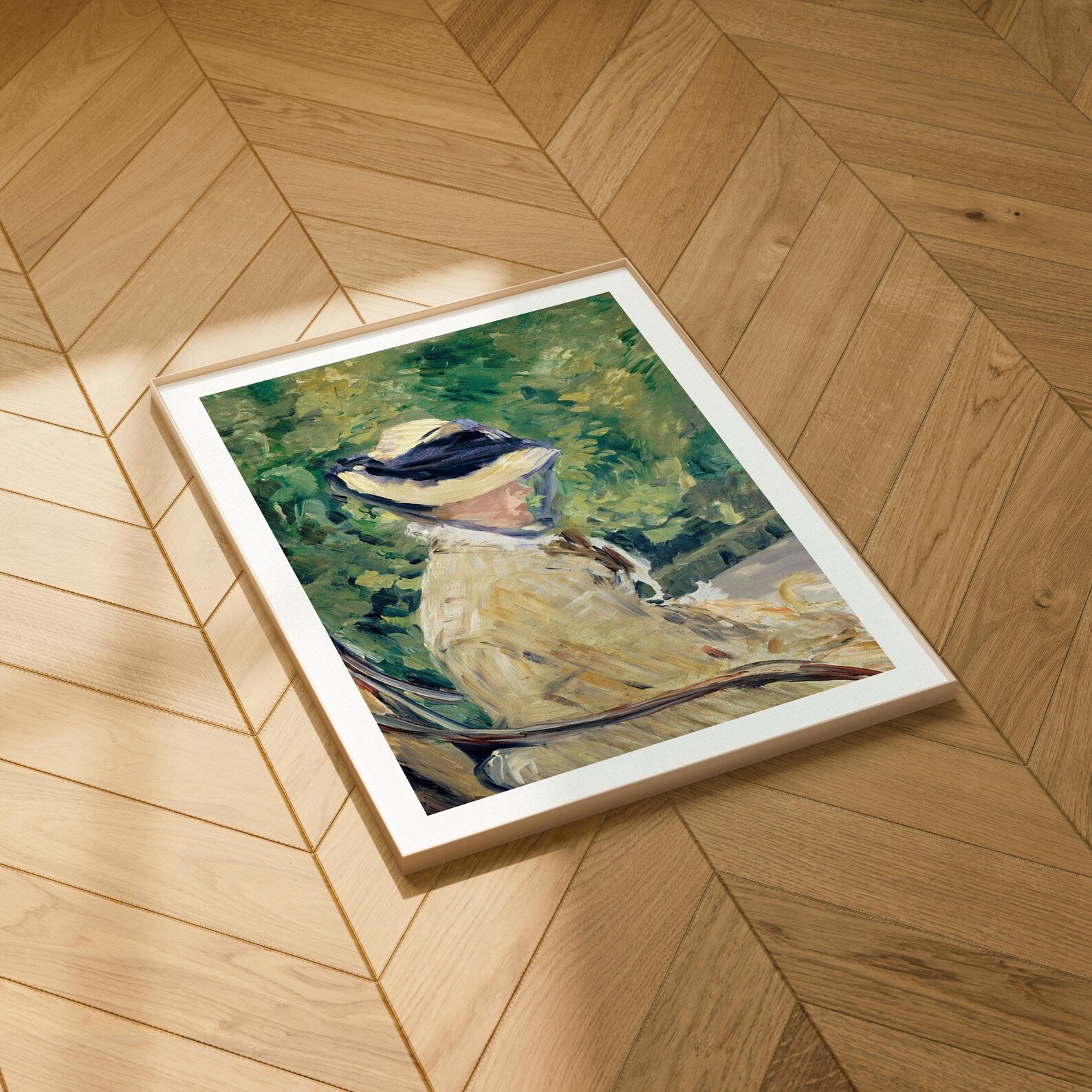 Vertical 3x4 Frame Mockup With Sunlight