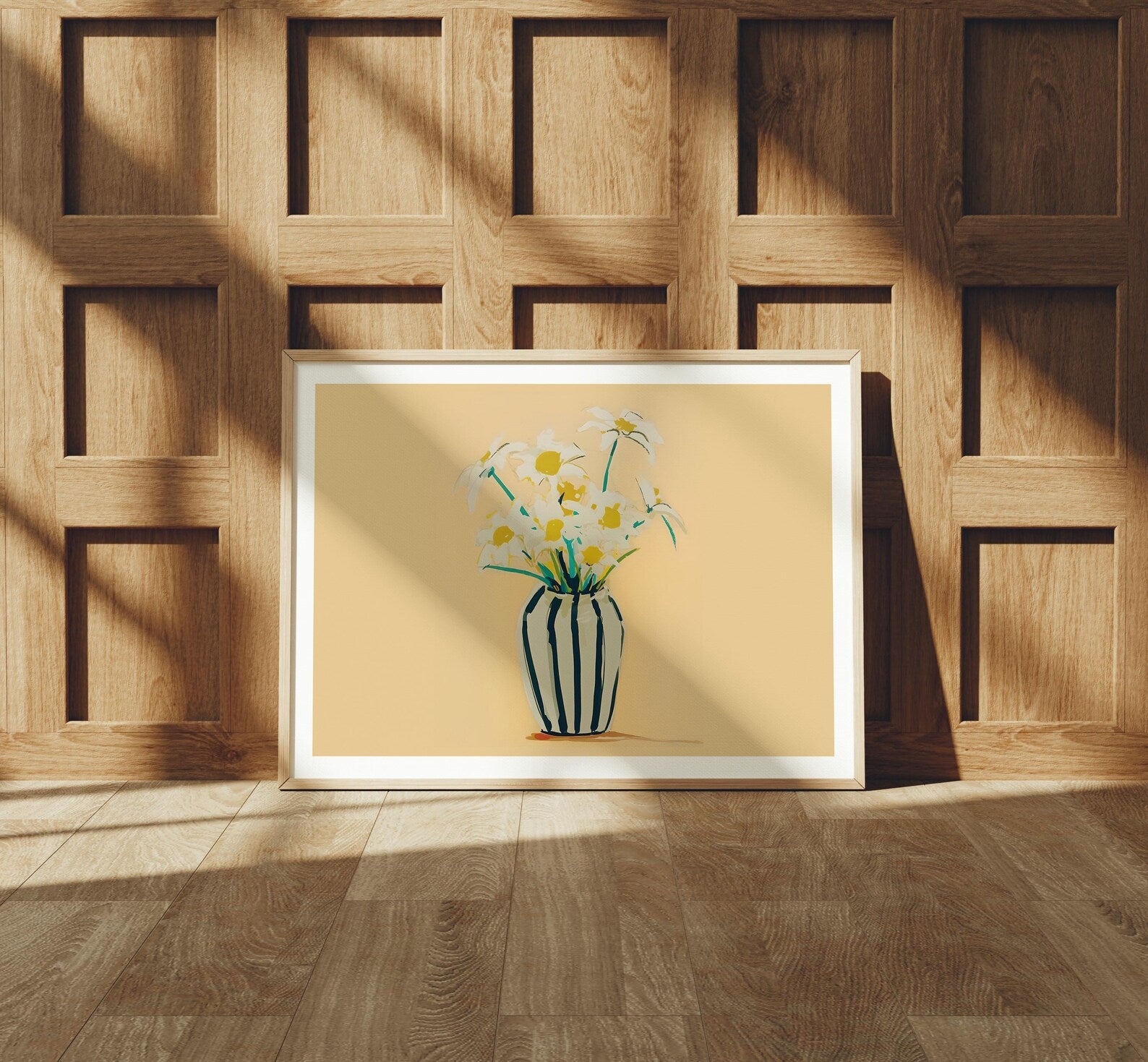 Horizontal 4x3 Frame Mockup With Sunlight