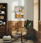 Vertical 3x4 Wall Frame Mockup With Sunlight