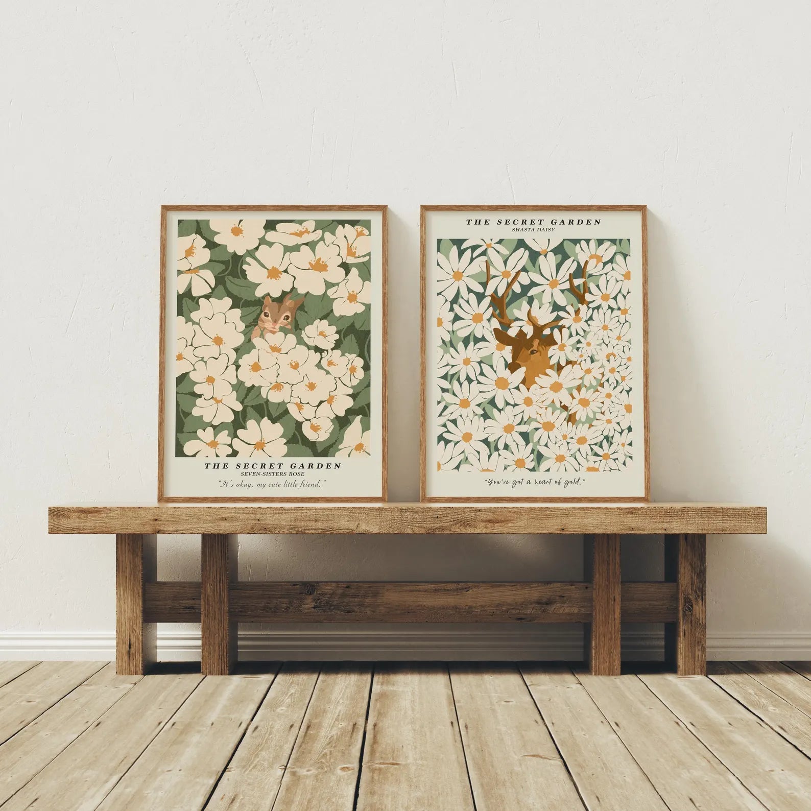 2 Vertical 3x4 Frames Mockup