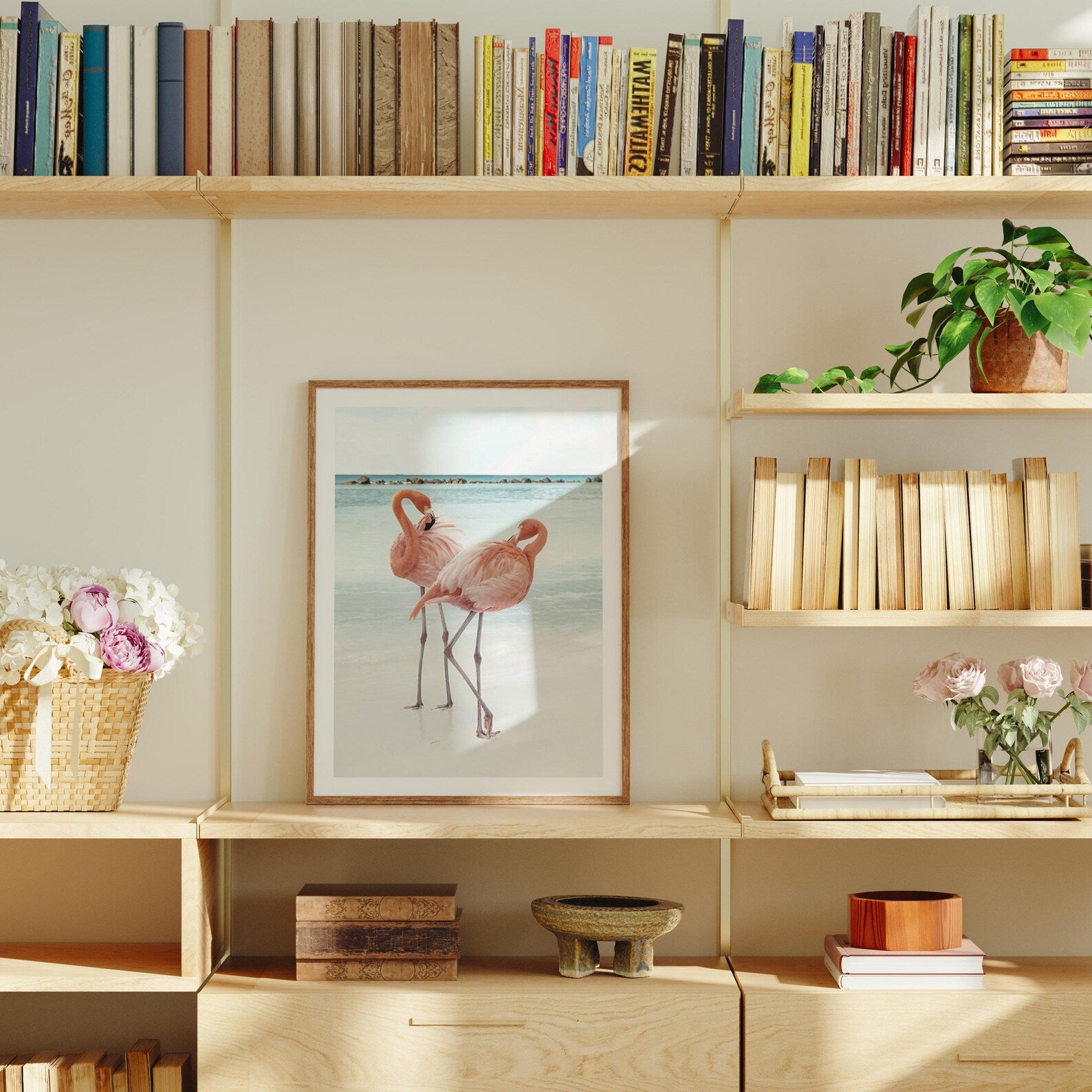 Vertical 3x4 Frame Mockup With Sunlight