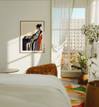 Vertical 3x4 Wall Frame With Sunlight Mockup