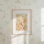 Vertical 5x7 Wall Frame Mockup With Sunlight