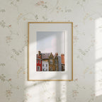 Vertical 5x7 Wall Frame Mockup With Sunlight