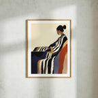 Vertical 3x4 Wall Frame Mockup With Sunlight