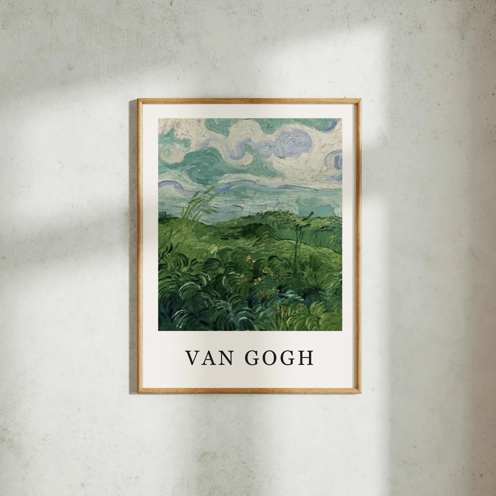 Vertical 3x4 Wall Frame Mockup With Sunlight