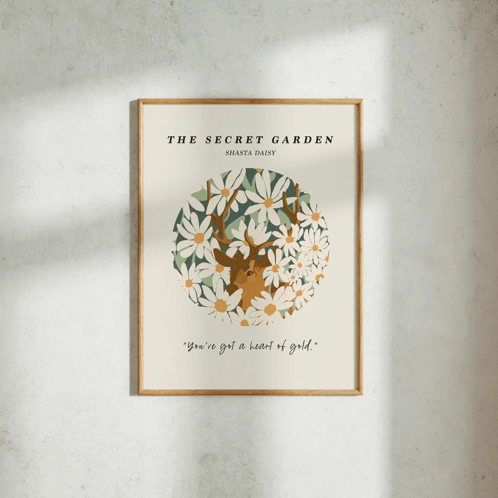 Vertical 3x4 Wall Frame Mockup With Sunlight